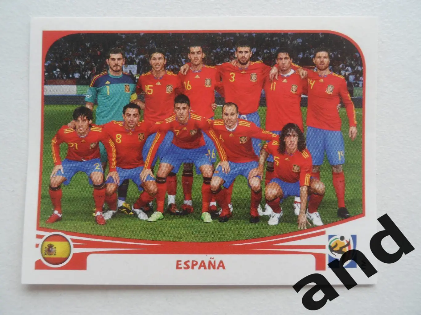panini № 562 Espana - чемпионат мира 2010 панини