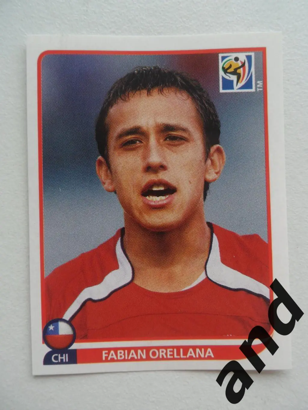 panini № 633 Fabian Orellana - чемпионат мира 2010 панини