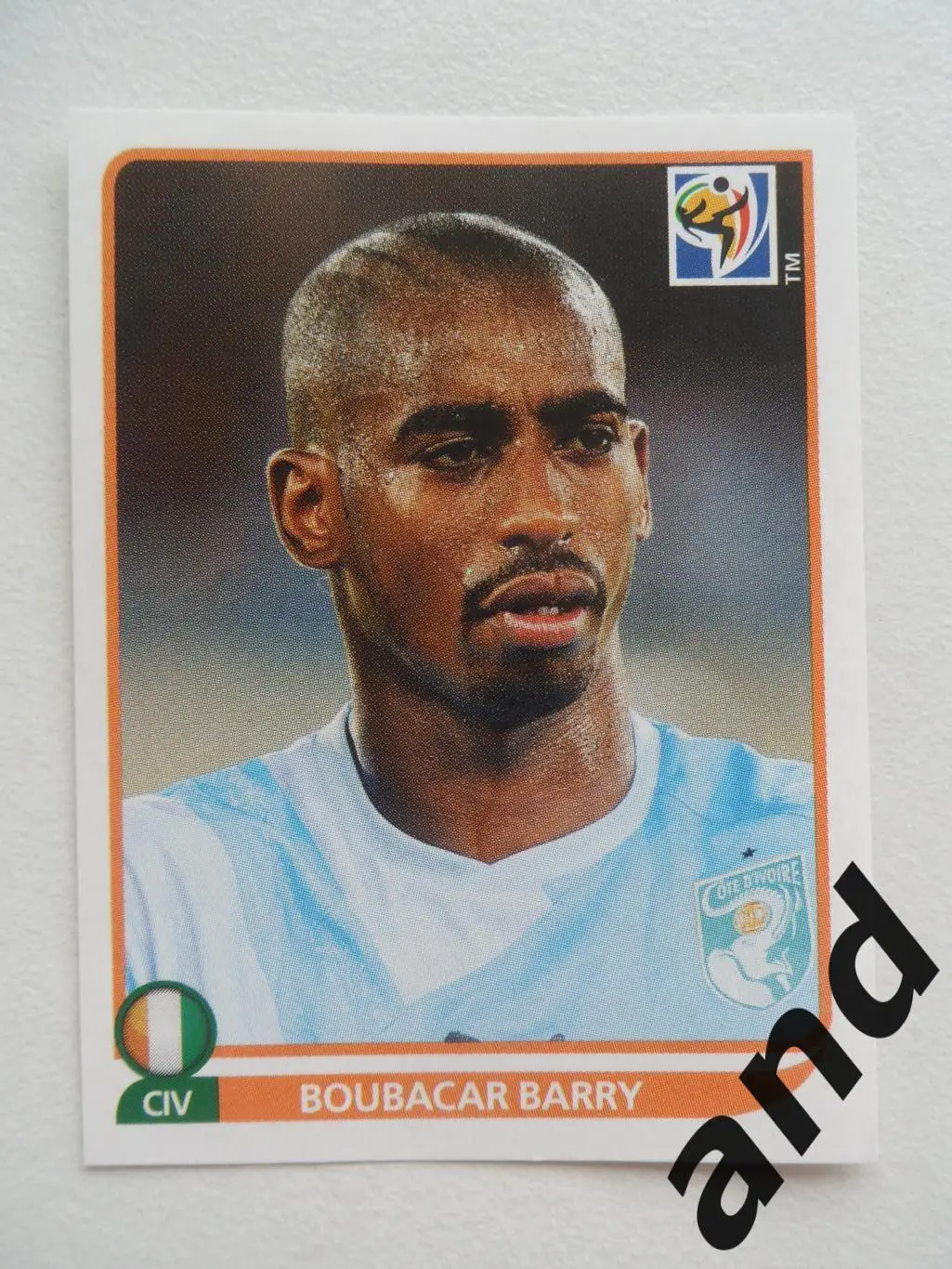 panini № 526 Boubacar Barry - чемпионат мира 2010 панини