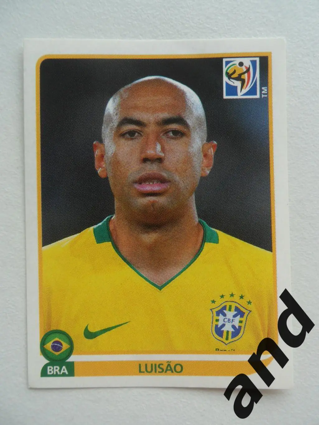 panini № 491 Luisao - чемпионат мира 2010 панини