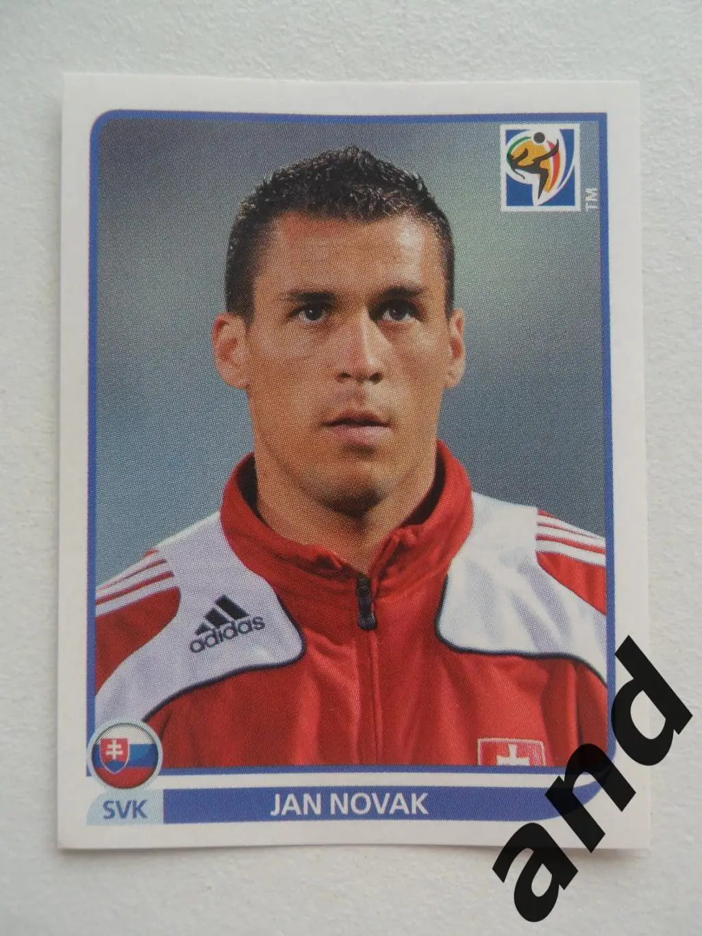 panini № 481 Jan Novak - чемпионат мира 2010 панини