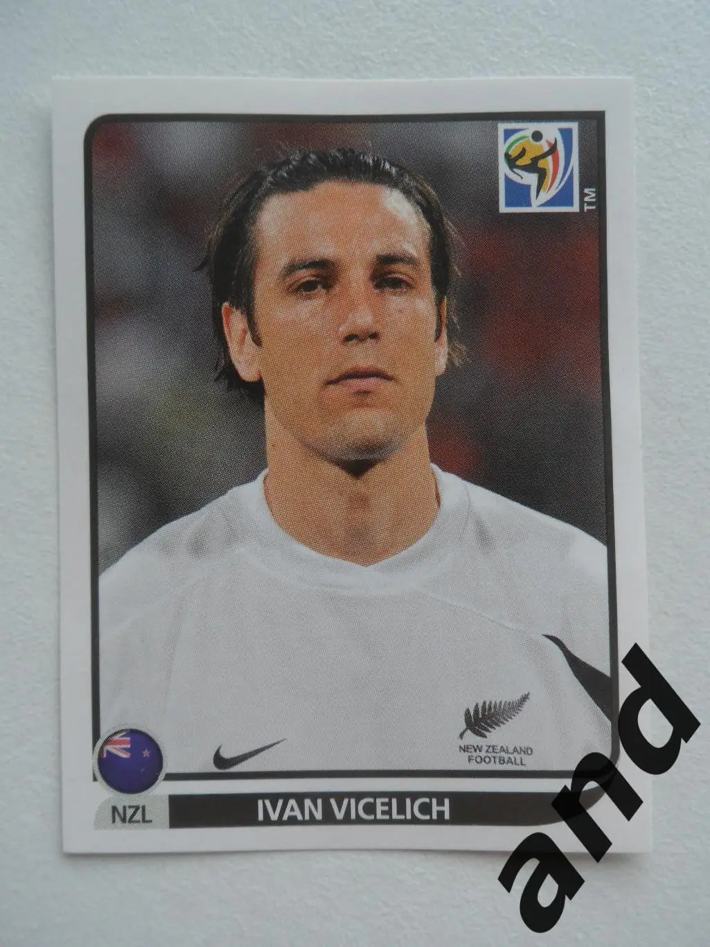 panini № 452 Ivan Vicelich - чемпионат мира 2010 панини