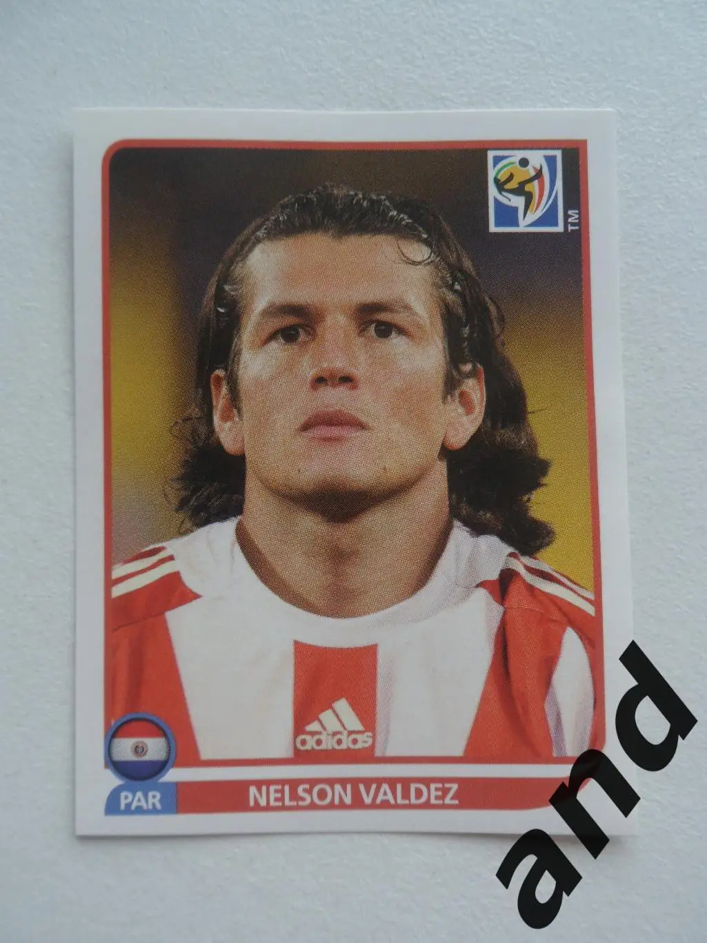 panini № 445 Nelson Valdez - чемпионат мира 2010 панини