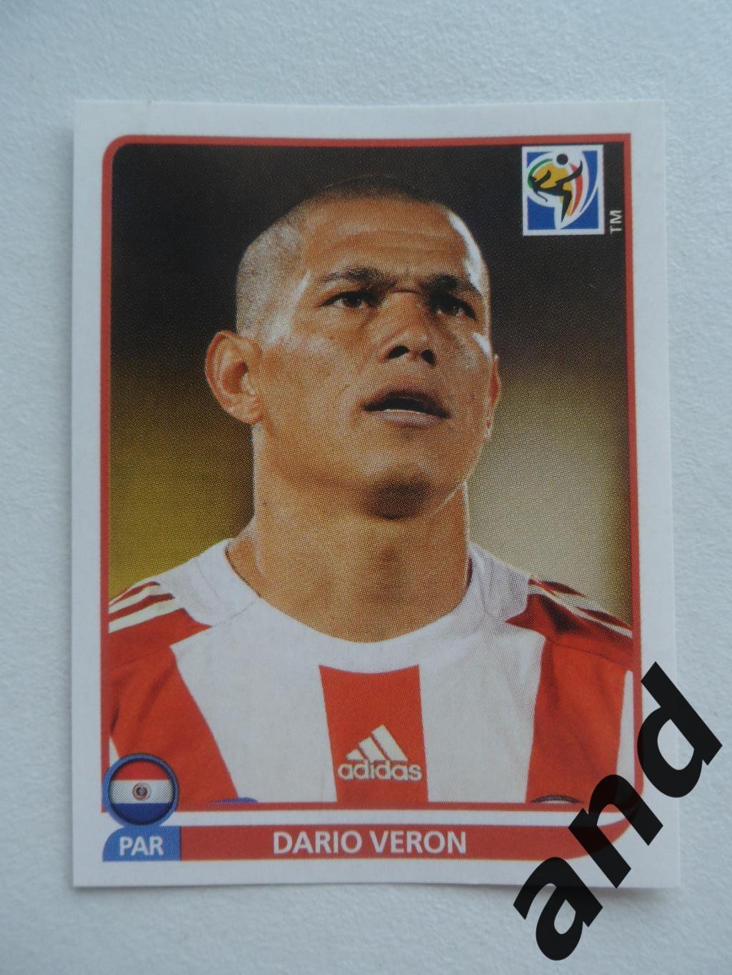 panini № 436 Dario Veron - чемпионат мира 2010 панини