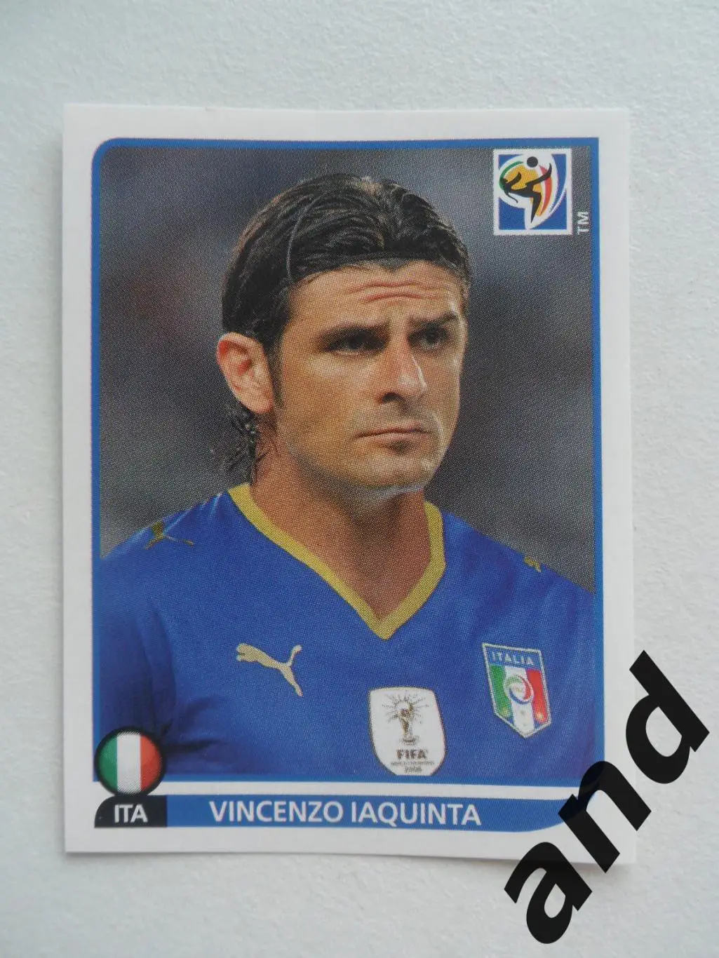 panini № 428 Vincenzo Iaquinta - чемпионат мира 2010 панини