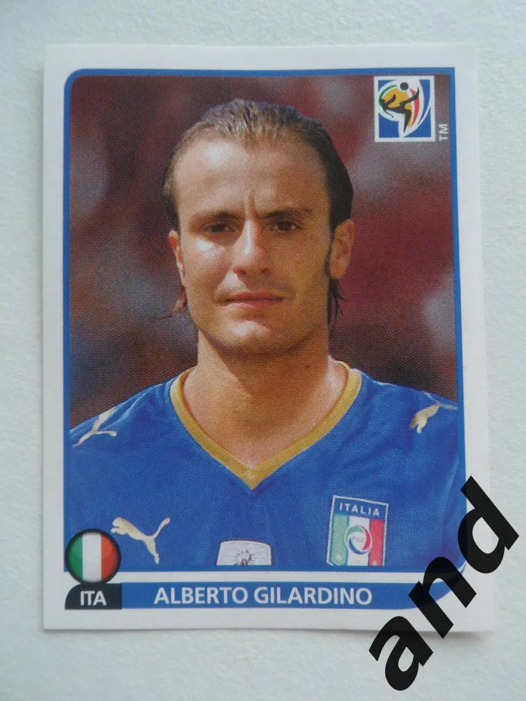 panini № 427 Alberto Gilardino - чемпионат мира 2010 панини