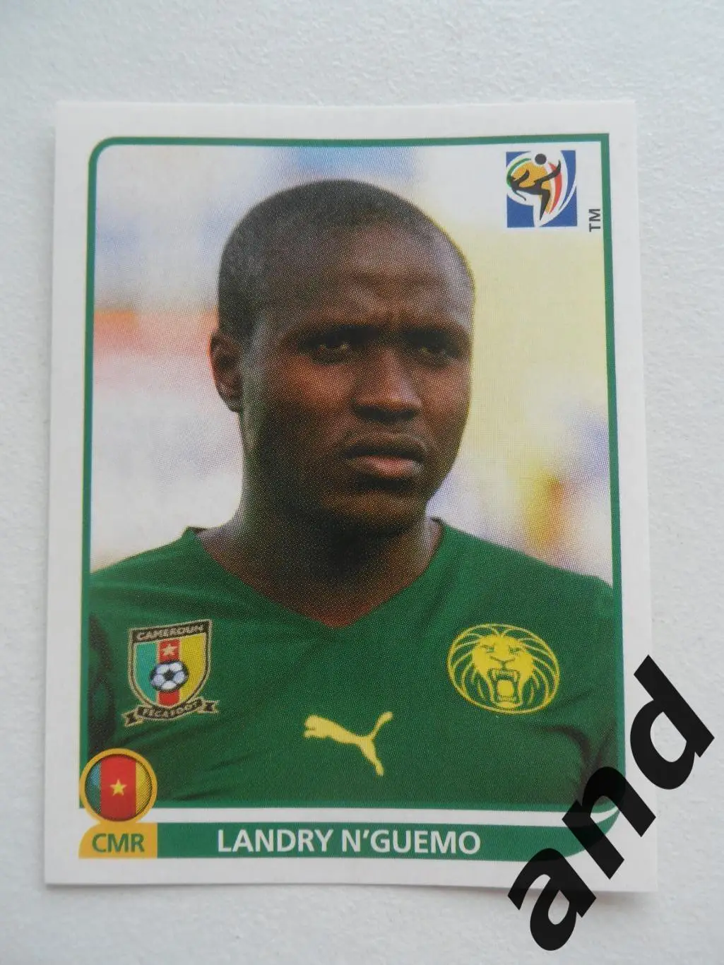 panini № 404 Landry N'Guemo - чемпионат мира 2010 панини