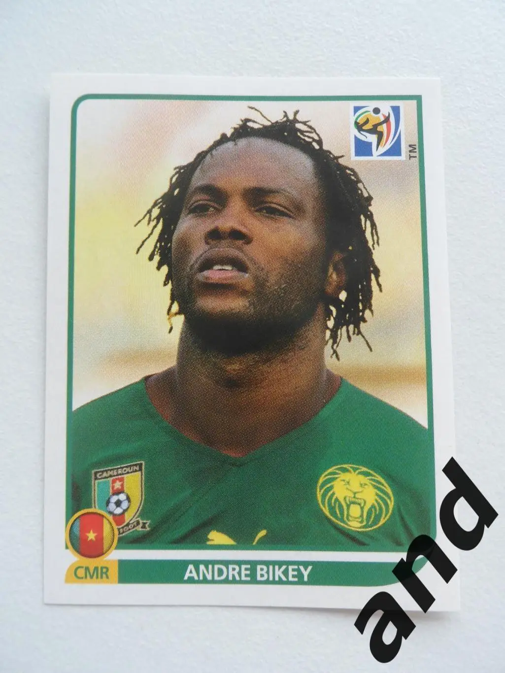 panini № 395 Andre Bikey - чемпионат мира 2010 панини