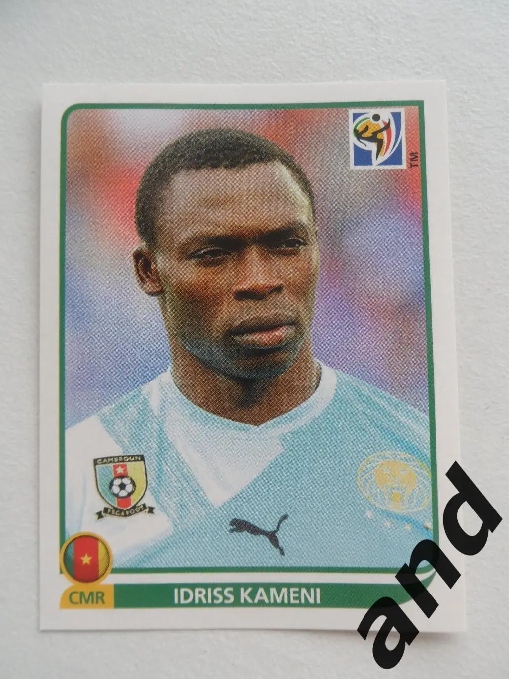 panini № 393 Idriss Kameni - чемпионат мира 2010 панини