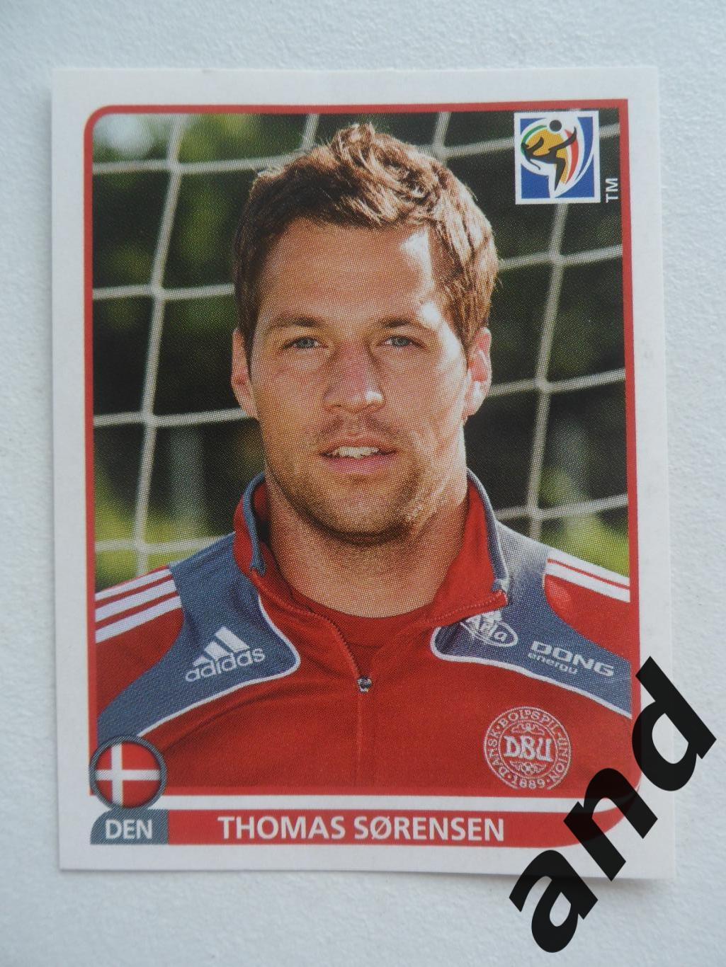 panini № 355 Thomas Sorensen - чемпионат мира 2010 панини