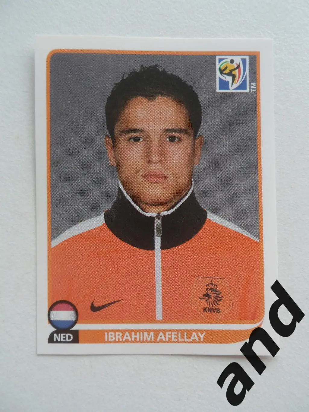 panini № 347 Ibrahim Afellay - чемпионат мира 2010 панини