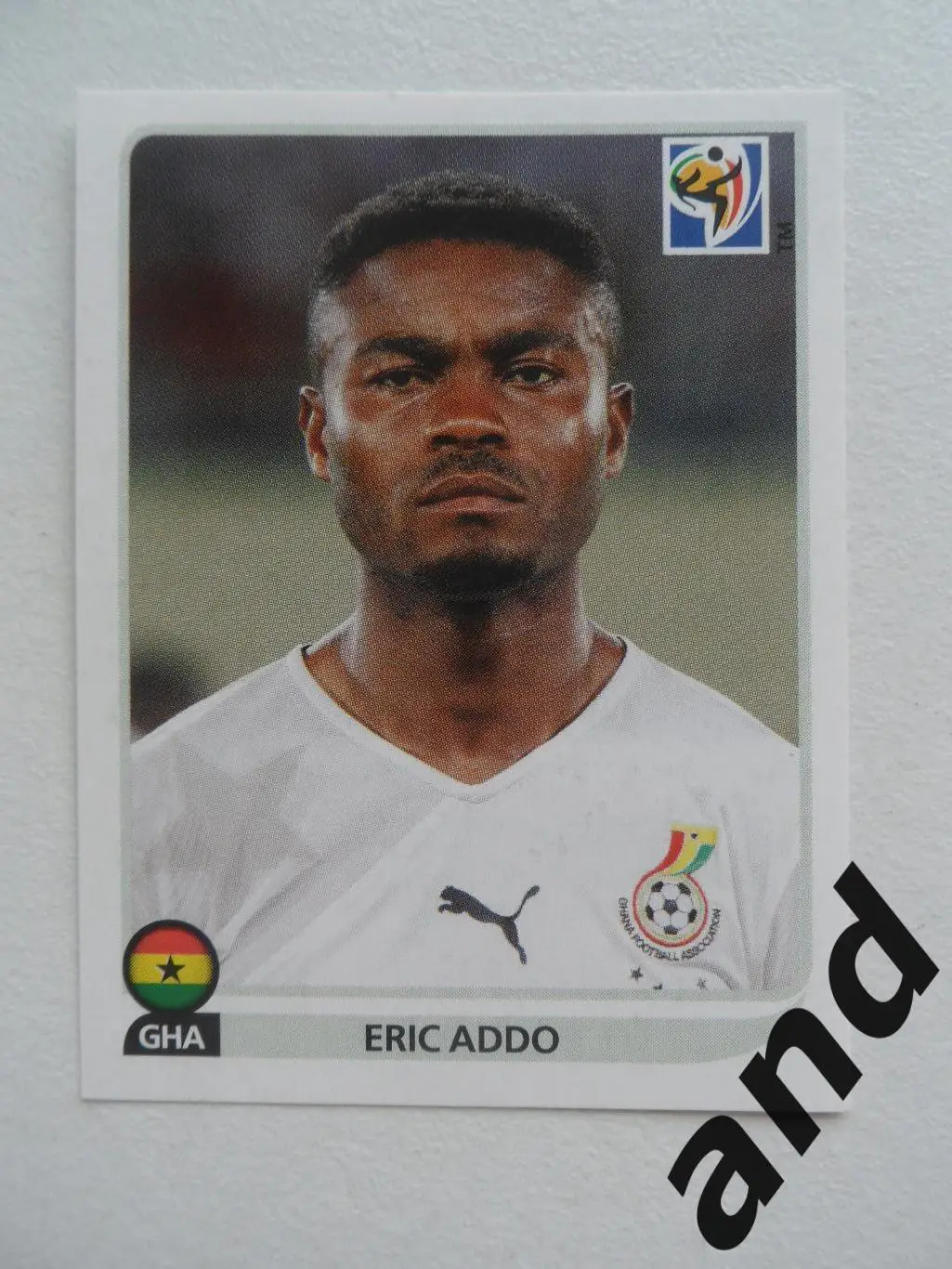 panini № 320 Eric Addo - чемпионат мира 2010 панини