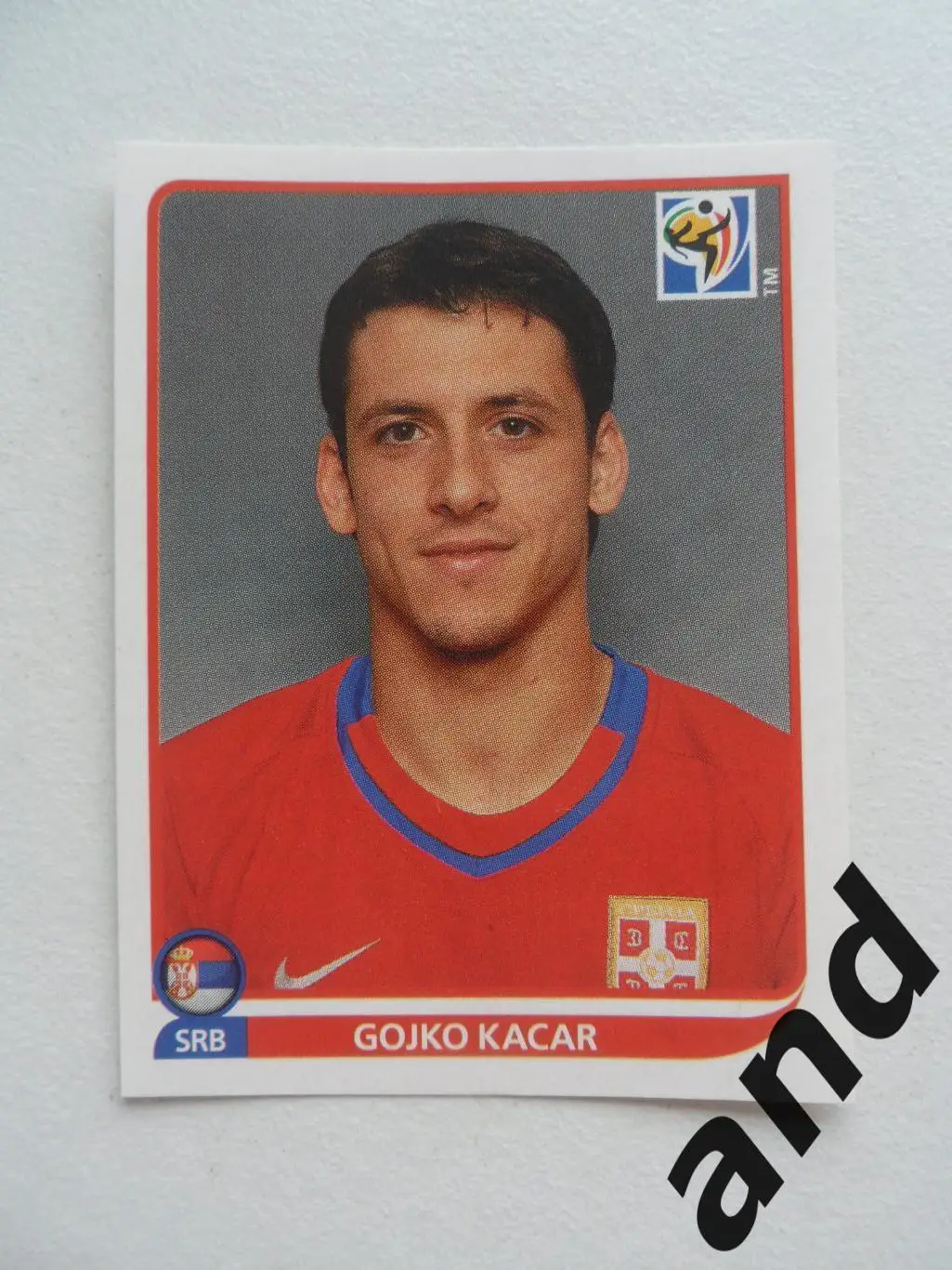 panini № 310 Gojko Kacar - чемпионат мира 2010 панини