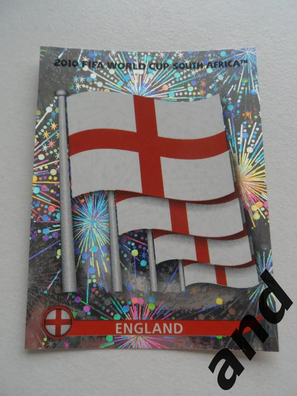 panini № 183 England - чемпионат мира 2010 панини