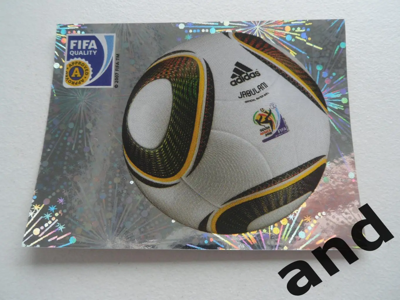 panini № 5 Official Ball - чемпионат мира 2010 панини