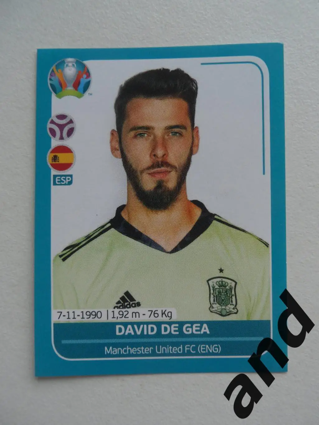panini ESP8 David de Gea Евро 2020 панини