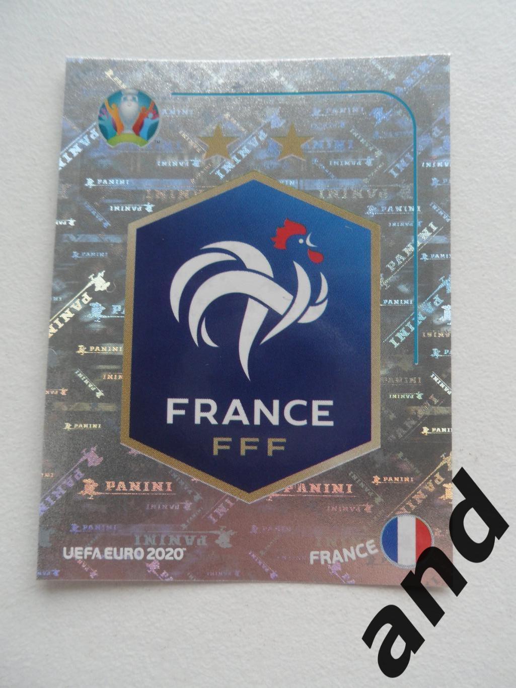 panini FRA1 France Евро 2020 панини