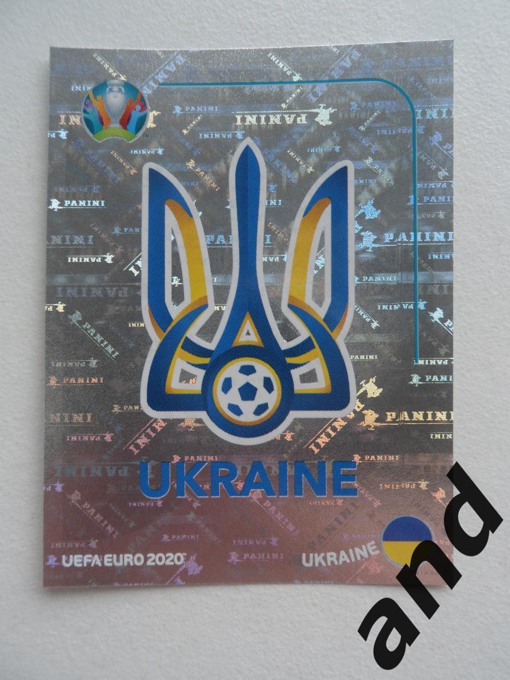 panini UKR1 Ukraine Евро 2020 панини