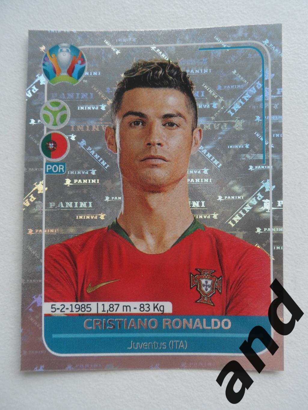 panini POR6 Cristiano Ronaldo Евро 2020 панини