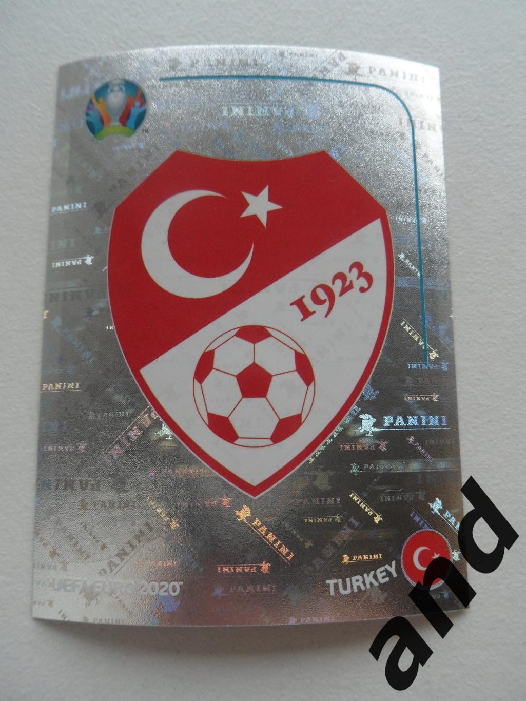 panini TUR1 Turkey Евро 2020 панини