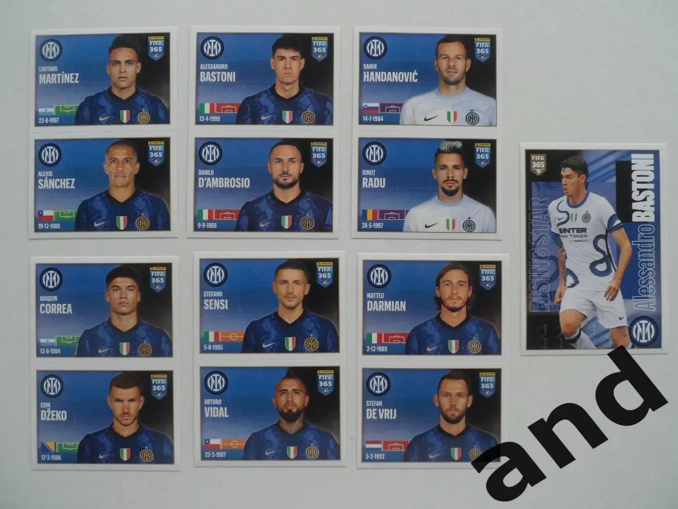 panini набор наклеек (7 шт.) FIFA 365 (2021-22).