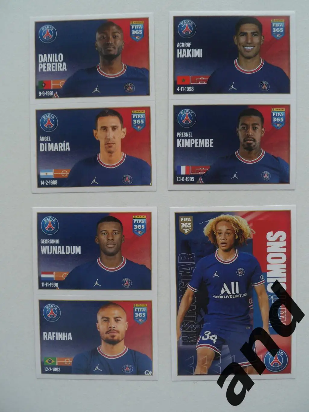 panini набор наклеек (4 шт.) FIFA 365 (2021-22)..