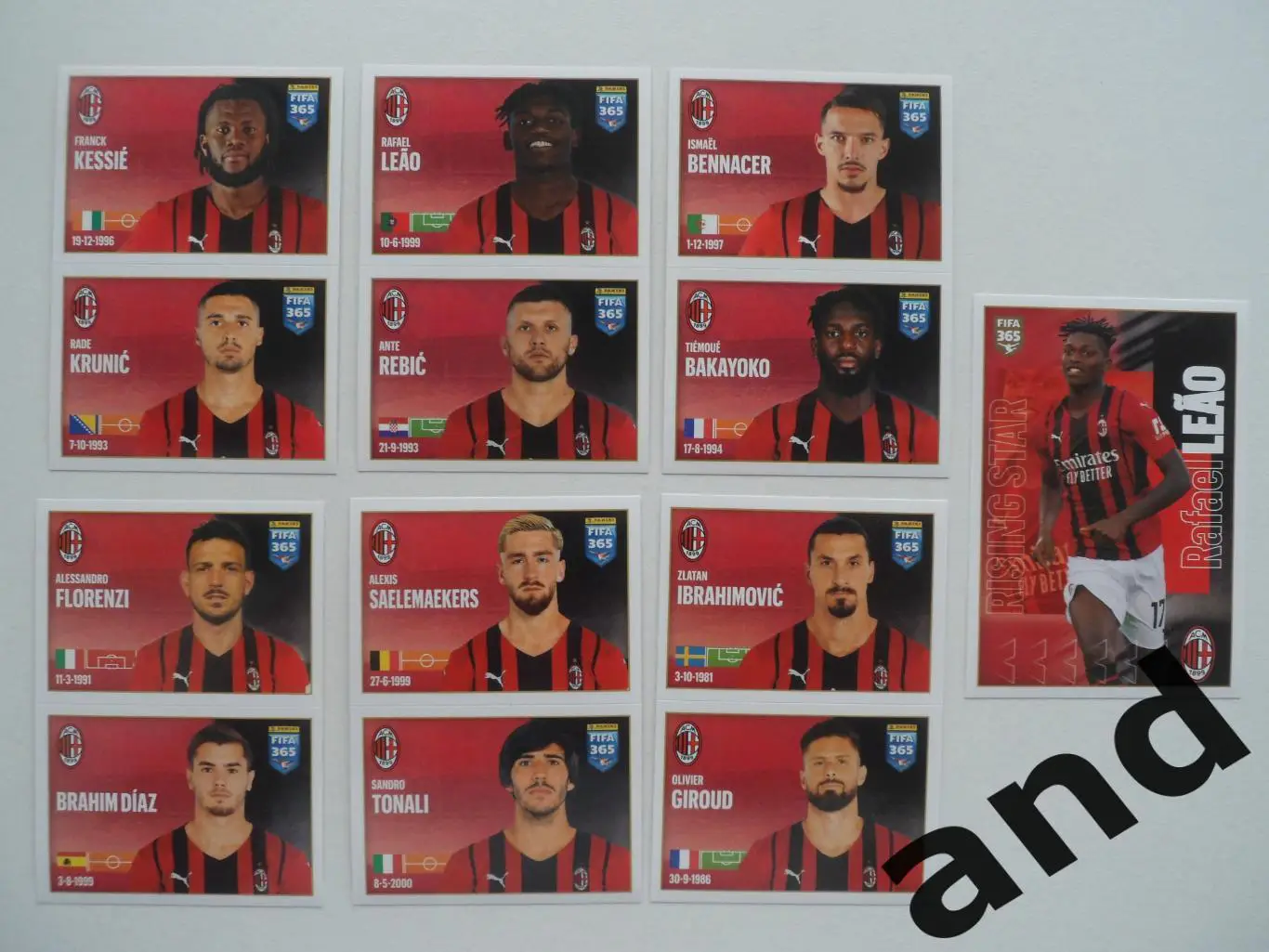 panini набор наклеек (7 шт.) FIFA 365 (2021-22)..