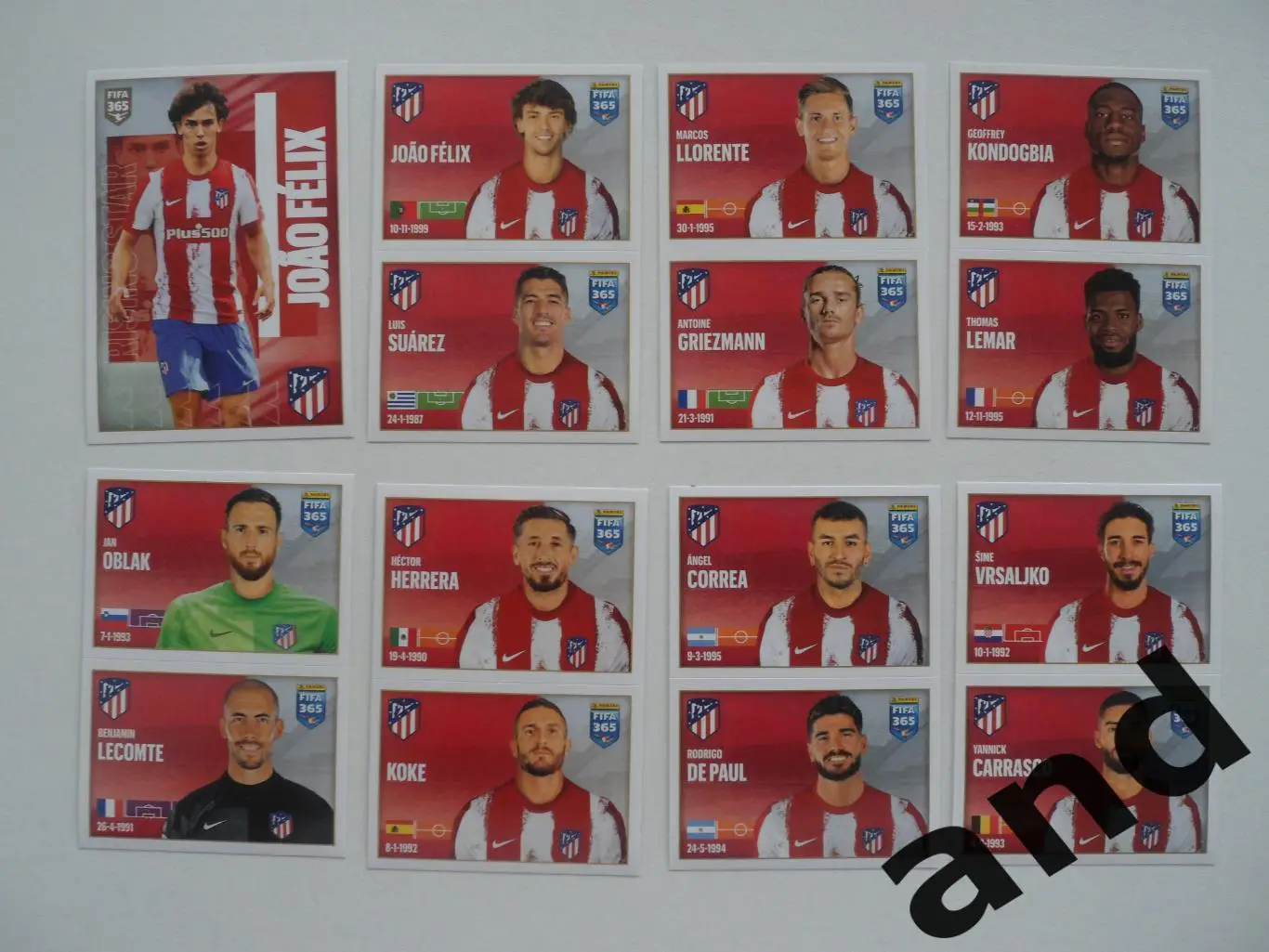 panini набор наклеек (8 шт.) FIFA 365 (2021-22),