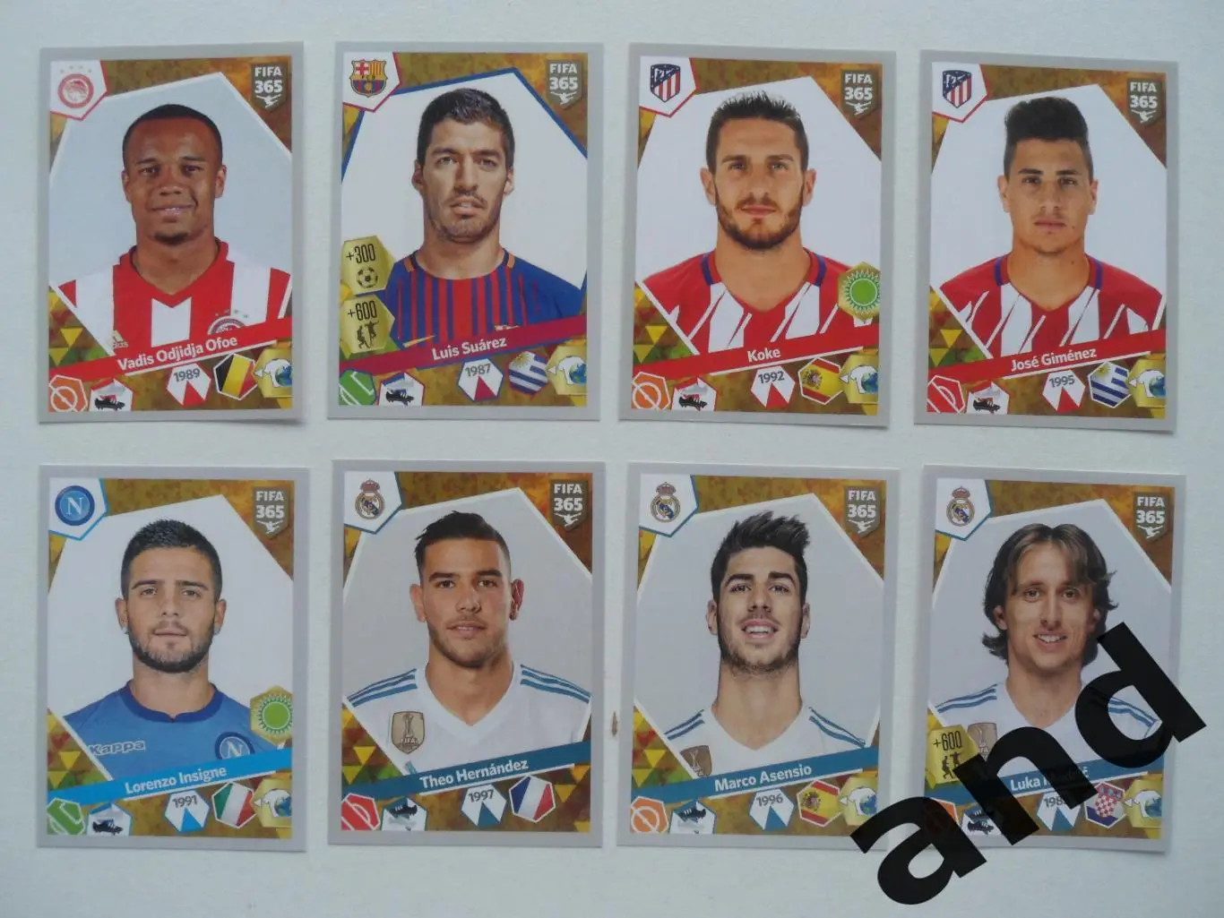 panini набор наклеек (8 шт.) FIFA 365 (2017-18)