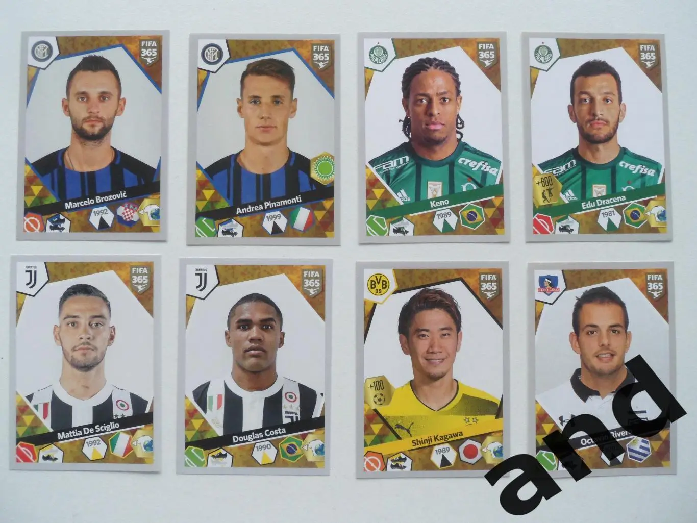 panini набор наклеек (8 шт.) FIFA 365 (2017-18).