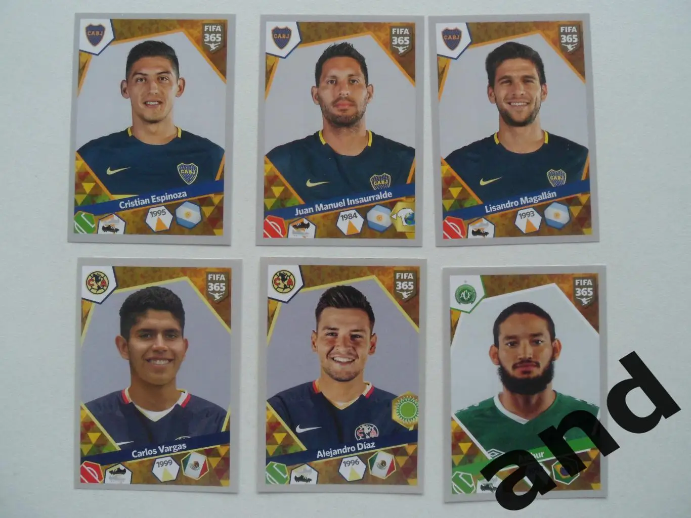 panini набор наклеек (6 шт.) FIFA 365 (2017-18).