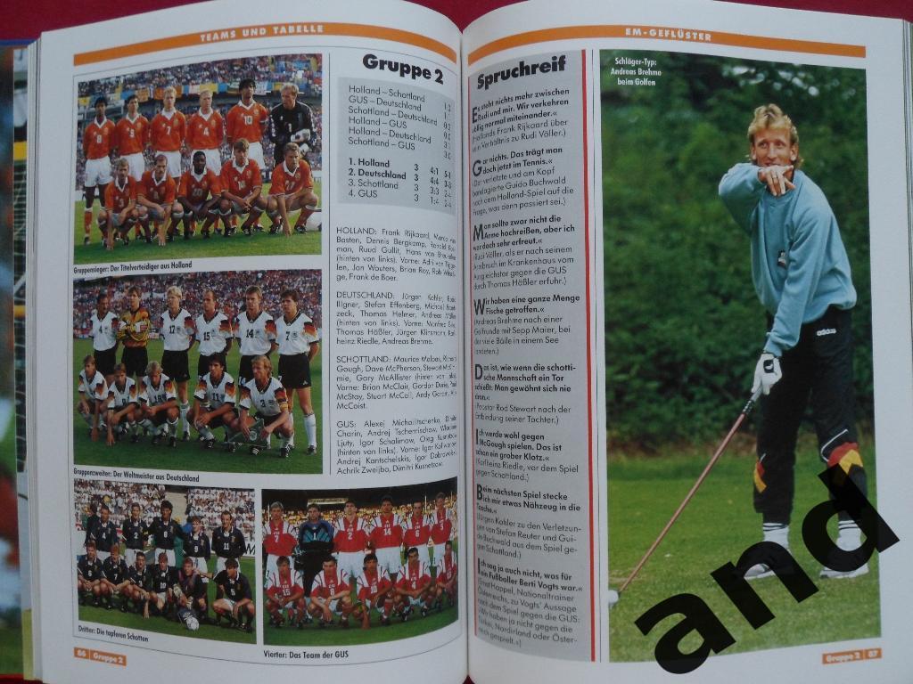 Kicker фотоальбом Чемпионат Европы по футболу 1992 4
