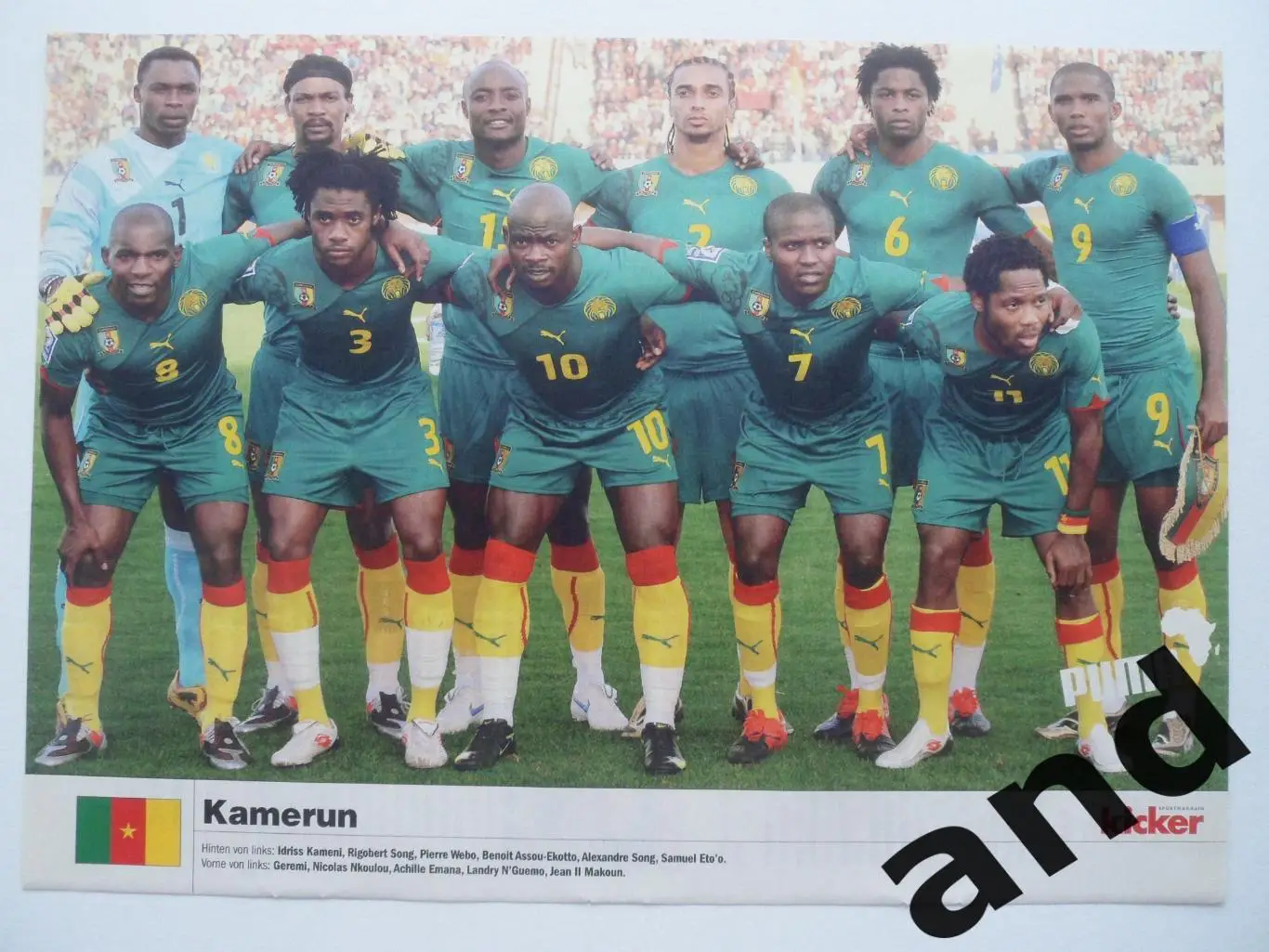 постер Камерун 2010 KIcker