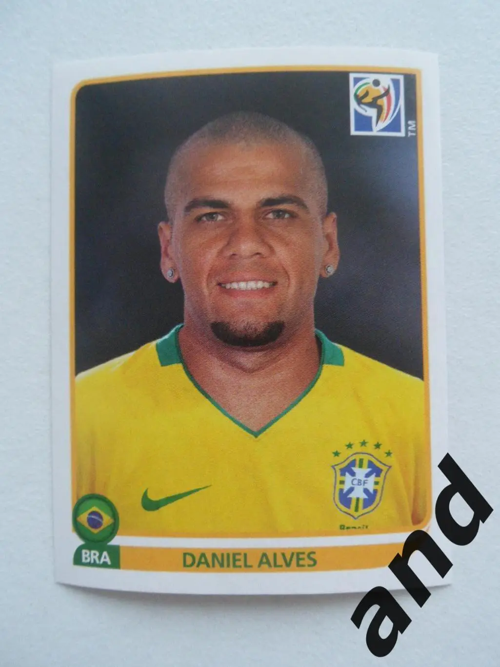 panini № 493 Dani Alves - чемпионат мира 2010 панини