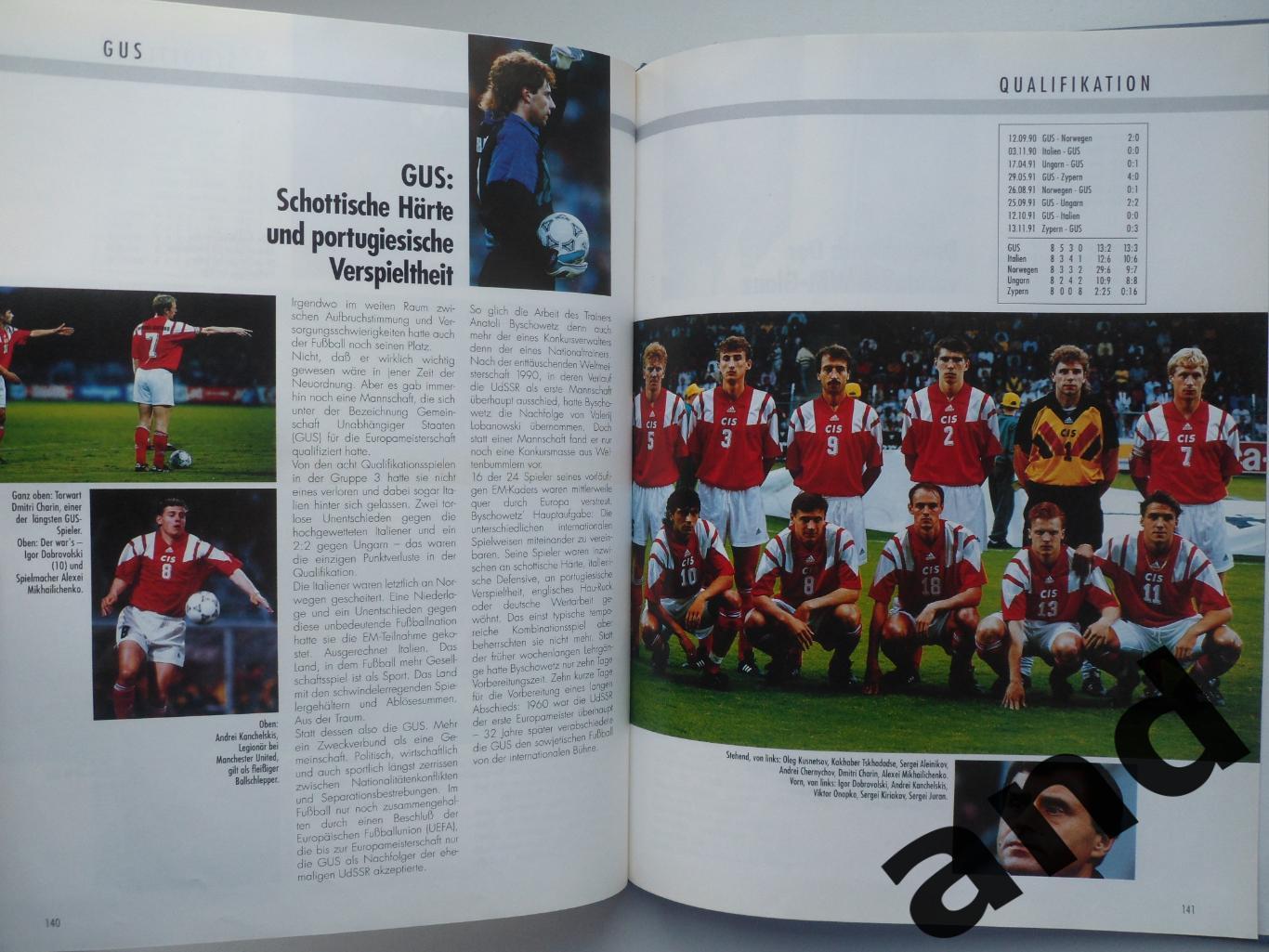 фотоальбом Чемпионат Европы по футболу 1992 (фото всех команд). 1