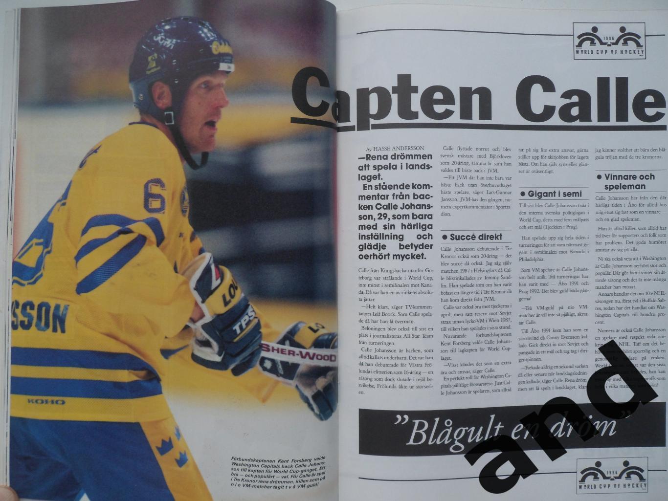 журнал Хоккей (Швеция) № 9 (1996) постеры игроков 7