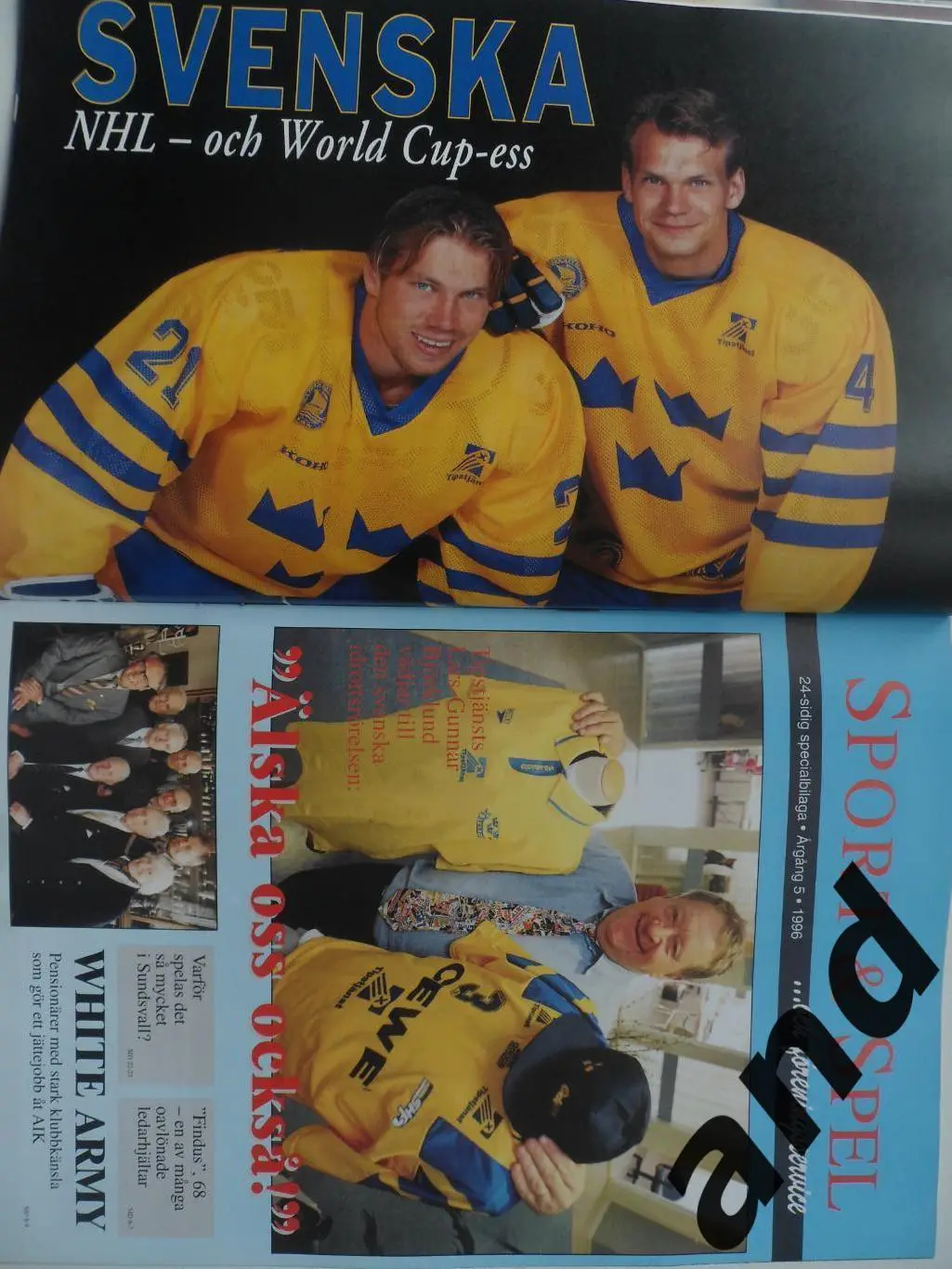 журнал Хоккей (Швеция) № 9 (1996) постеры игроков 7