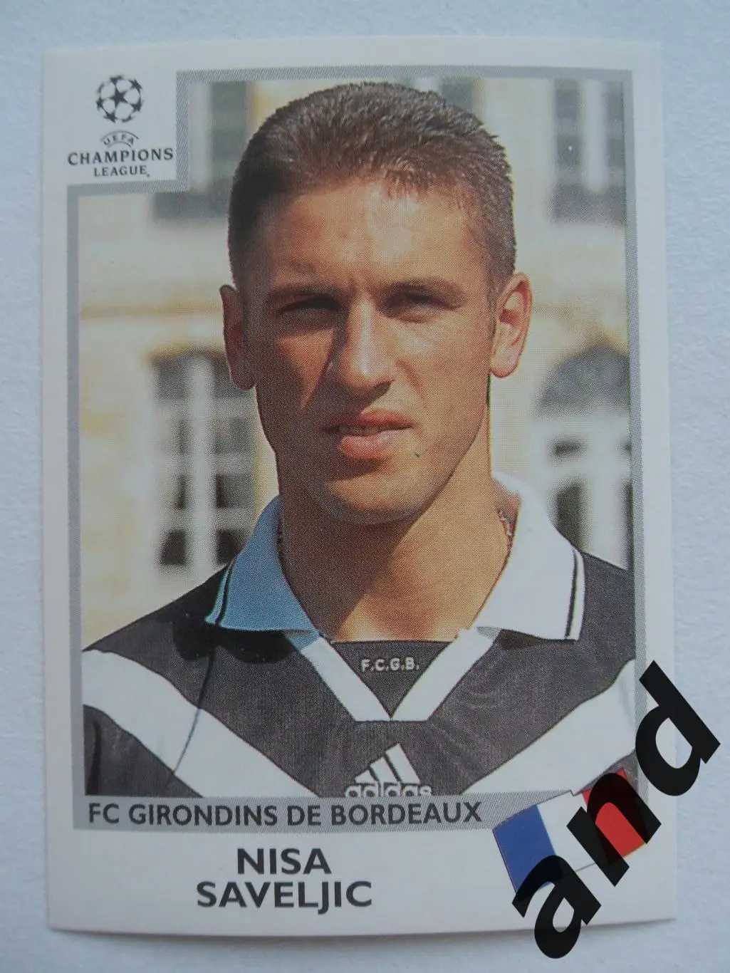 panini № 261 Nisa Saveljic - Лига чемпионов УЕФА 1999-2000 панини