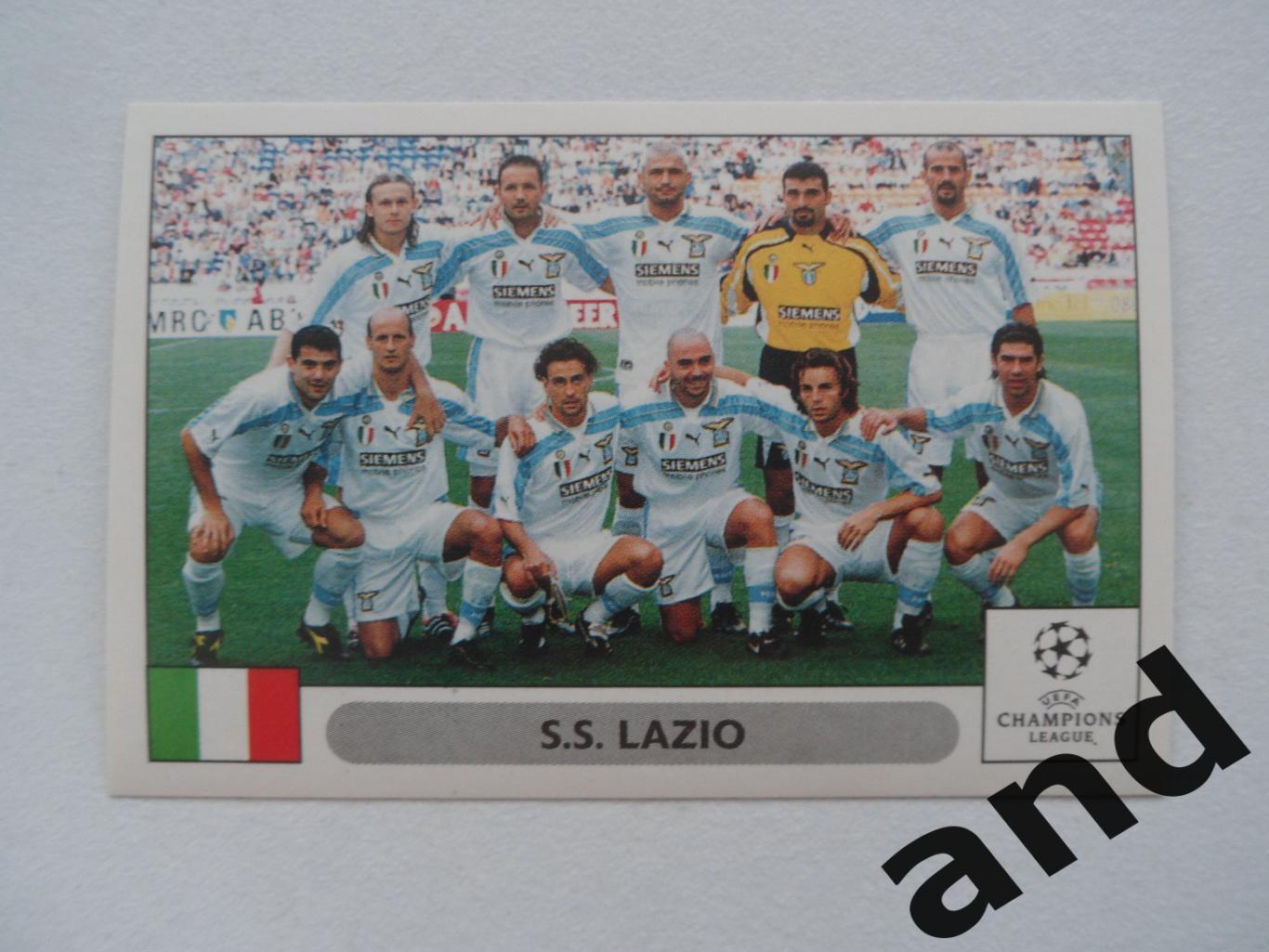 panini № 77 Lazio- Лига чемпионов УЕФА 2000-2001 панини