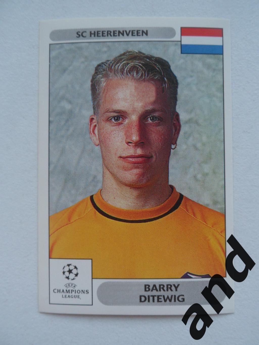 panini № 152 Barry Ditewig - Лига чемпионов УЕФА 2000-2001 панини