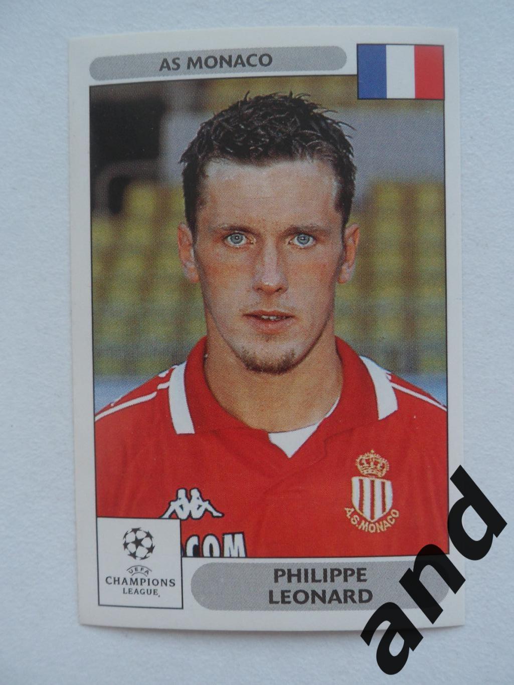 panini № 157 Philippe Leonard - Лига чемпионов УЕФА 2000-2001 панини