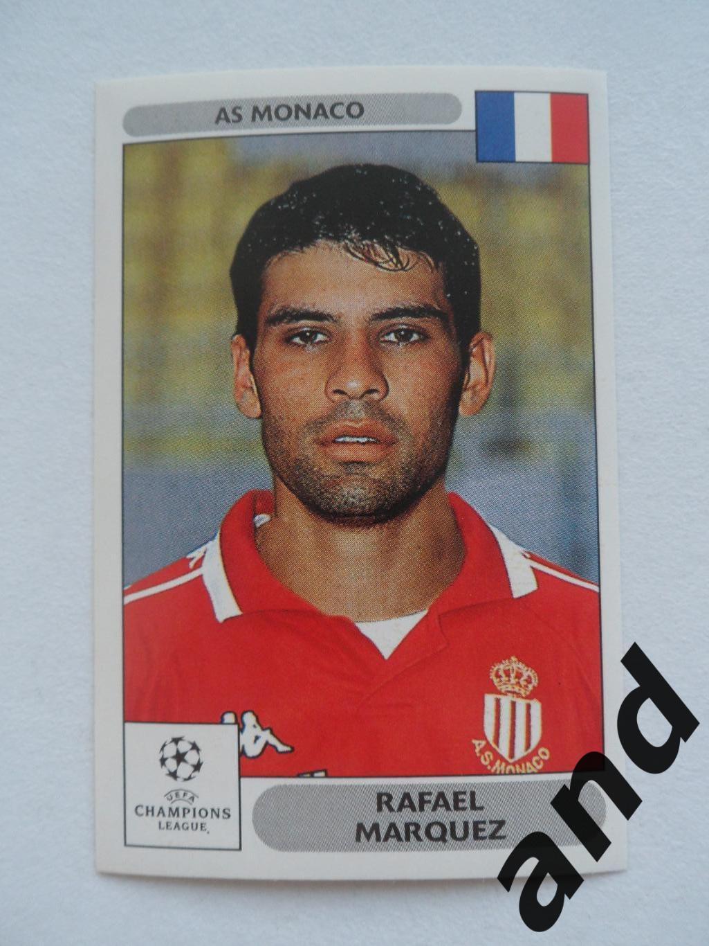 panini № 158 Rafael Marquez - Лига чемпионов УЕФА 2000-2001 панини