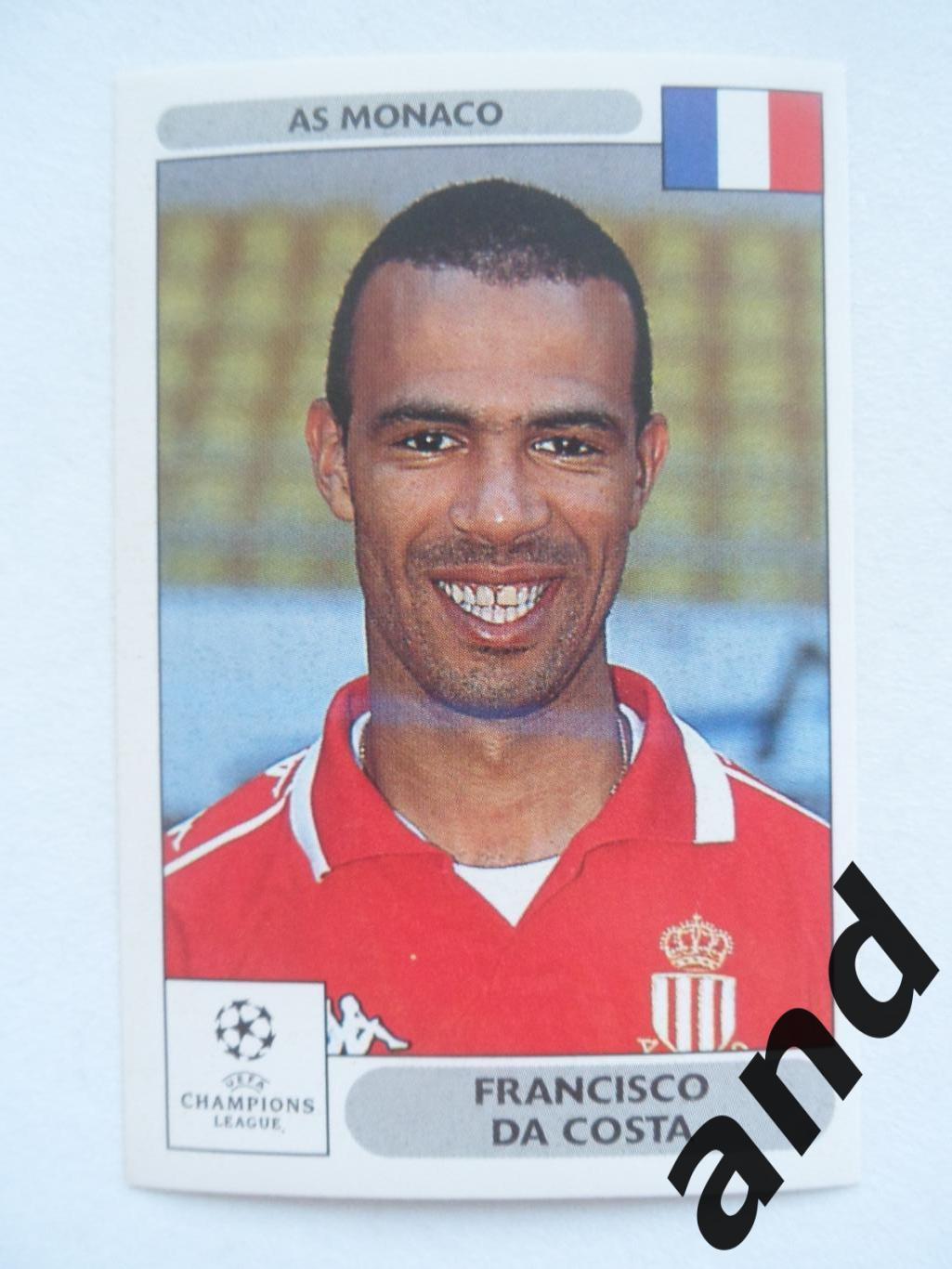 panini № 160 Francisco da Costa - Лига чемпионов УЕФА 2000-2001 панини