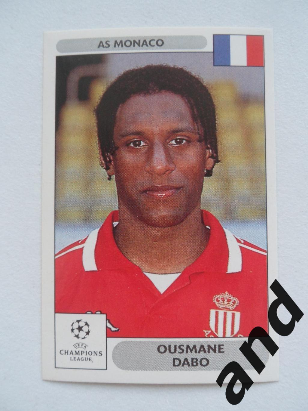 panini № 161 Ousmane Dabo - Лига чемпионов УЕФА 2000-2001 панини