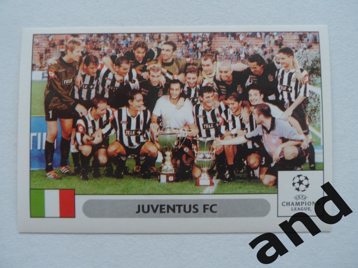 panini № 172 Juventus - Лига чемпионов УЕФА 2000-2001 панини