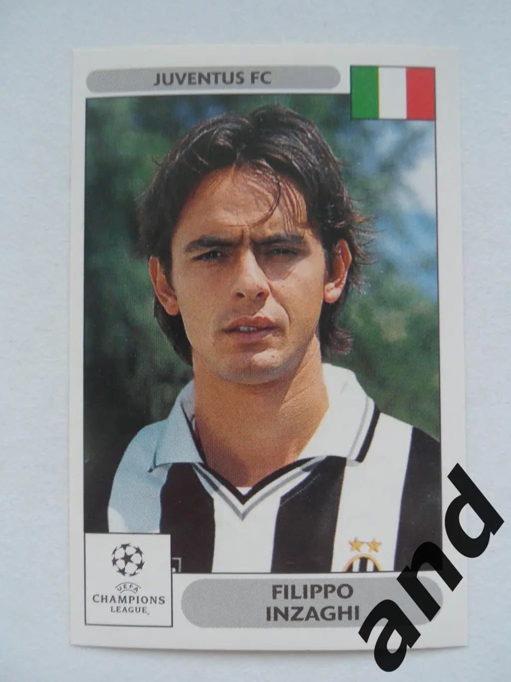 panini № 187 Filippo Inzaghi - Лига чемпионов УЕФА 2000-2001 панини