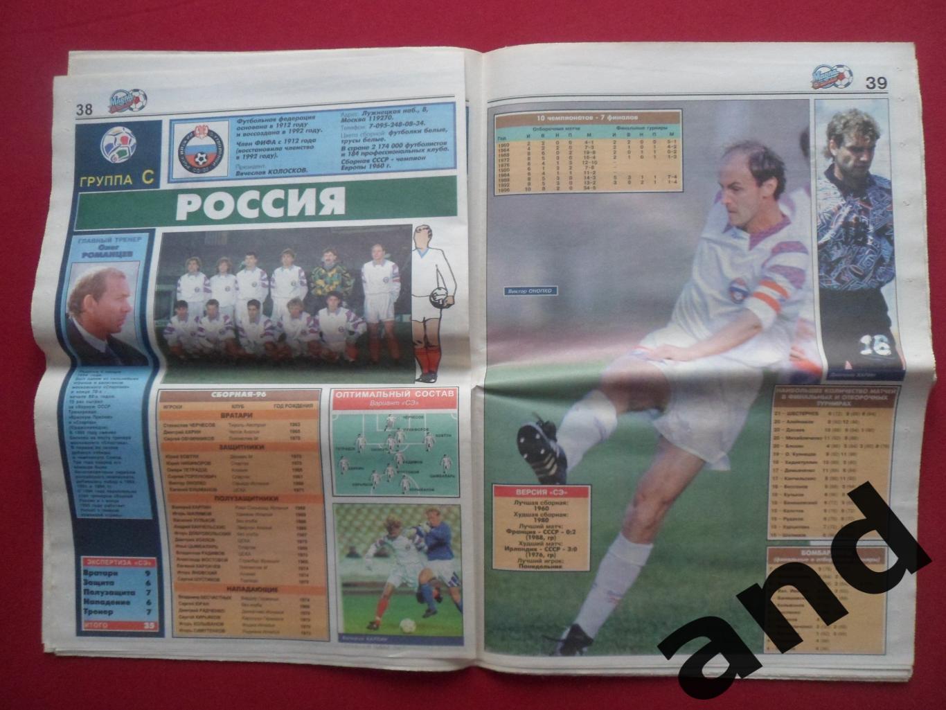 Спорт-Экспресс Футбол. Спецвыпуск чемпионат Европы 1996 1