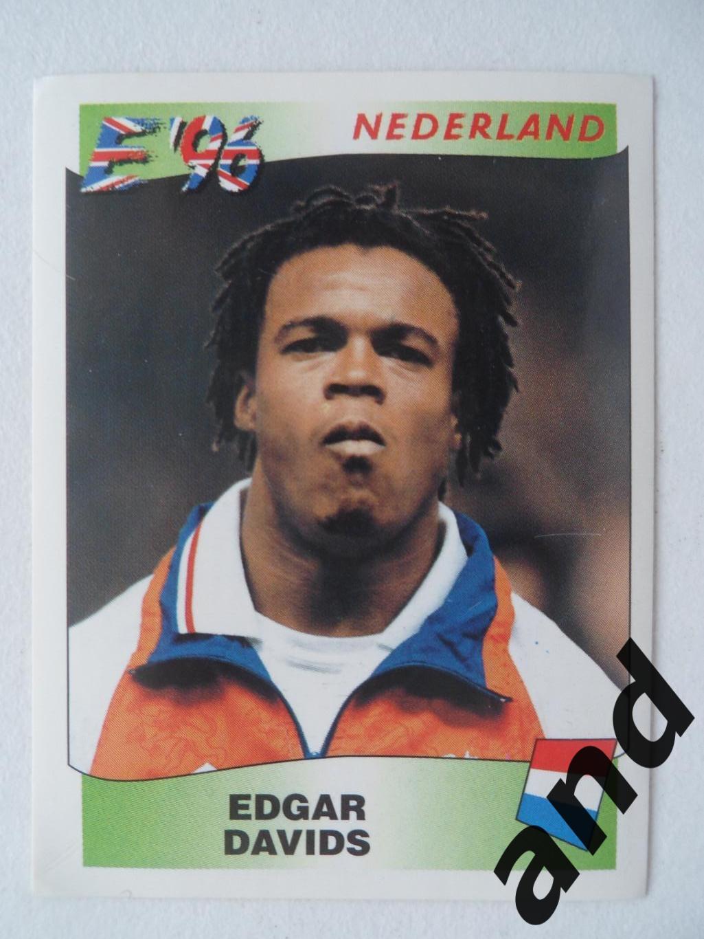 panini № 86 Edgar Davids - чемпионат Европы 1996 панини