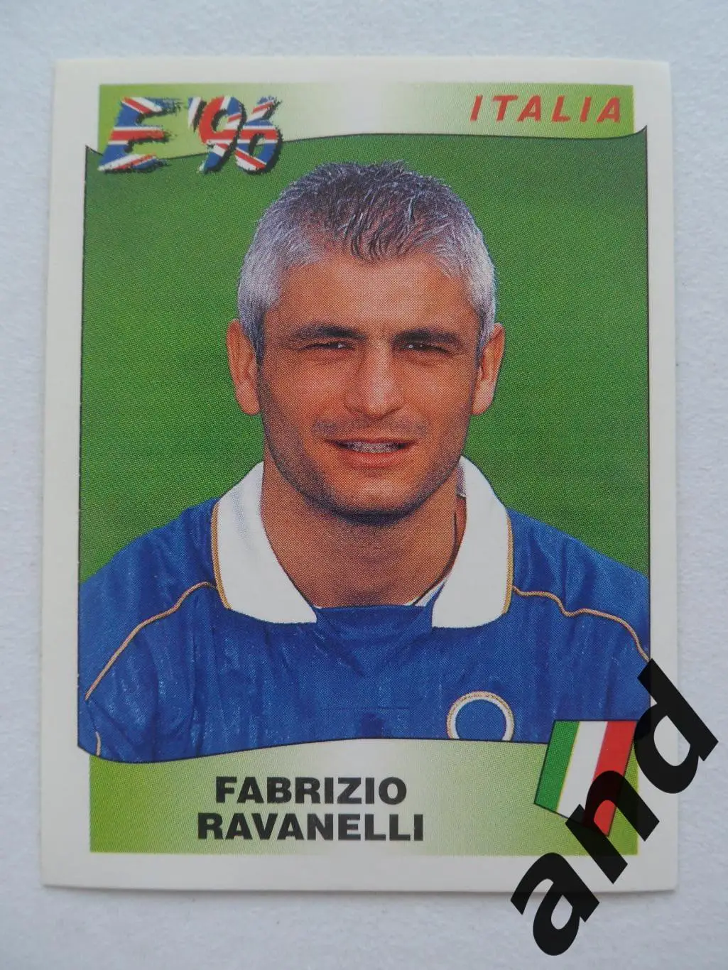 panini № 252 Fabrizio Ravanelli - чемпионат Европы 1996 панини