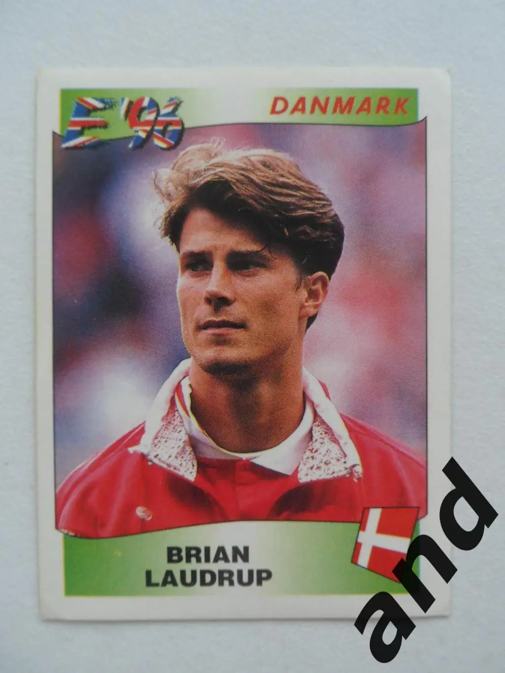 panini № 291 Brian Laudrup - чемпионат Европы 1996 панини